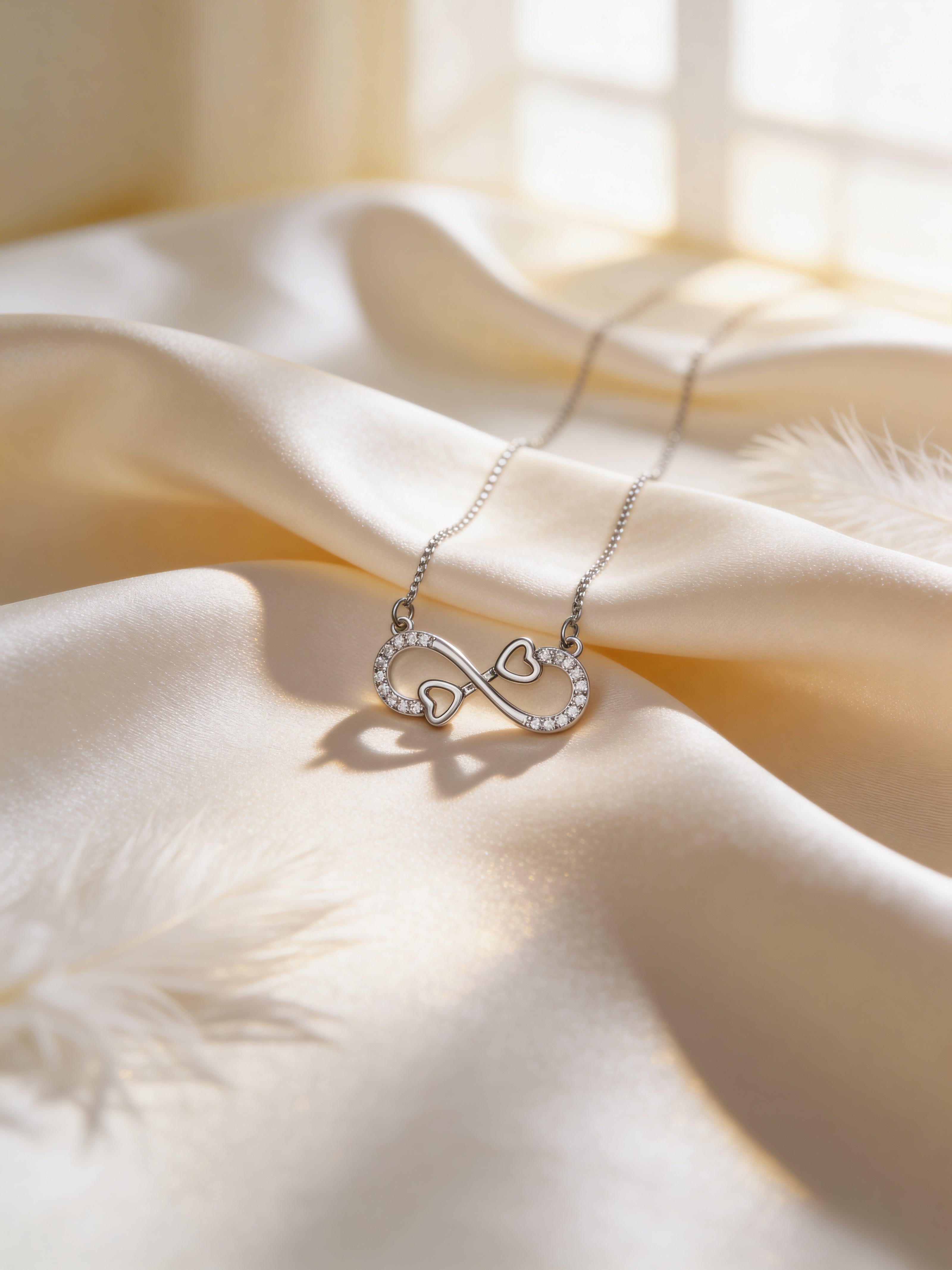 Infinity Heart Link Pendant Chain