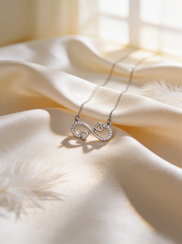 Infinity Heart Link Pendant Chain