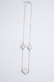Dual Clover Station Necklace Chain