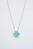 Turquoise Clover Pendant Chain