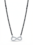 Infinity Charm Silver Mangalsutra