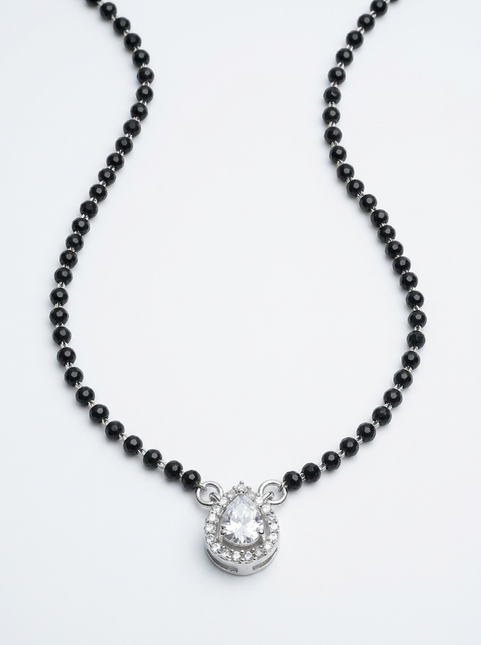 Teardrop Halo Chain Mangalsutra