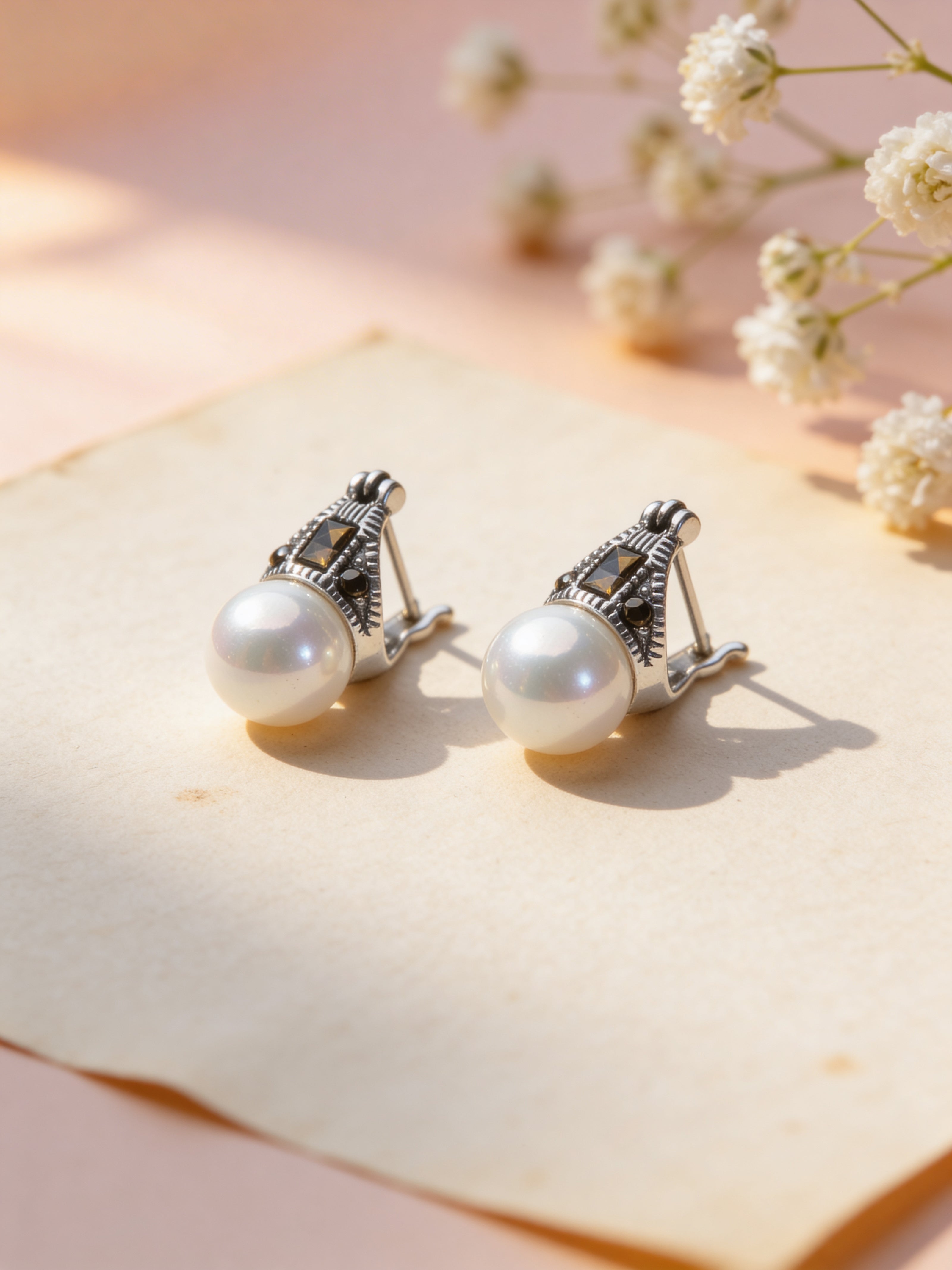 925 Classic Pearl Drop Studs