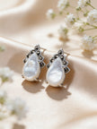 925 Pearl Teardrop Vintage Studs