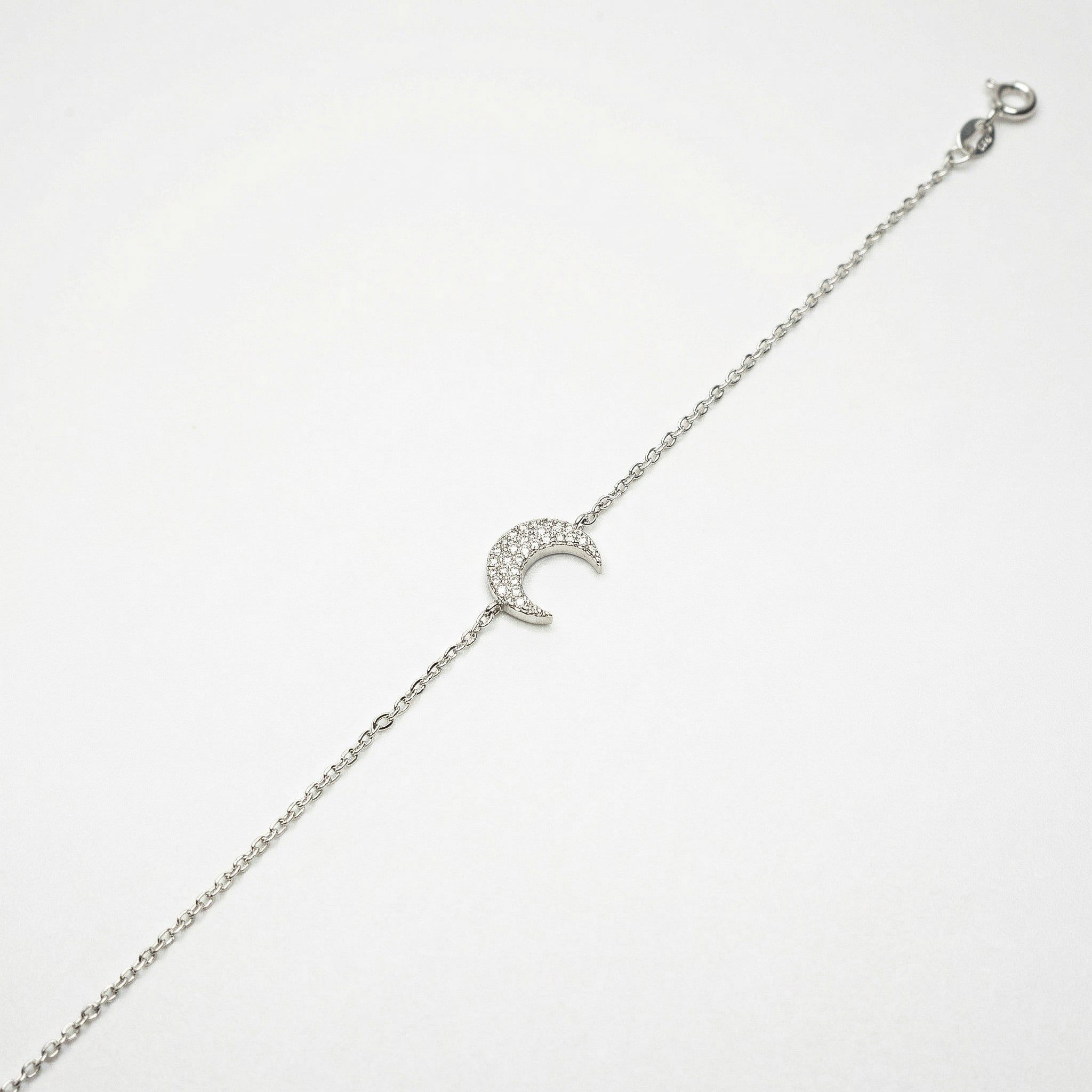 Moon Crest 925 Silver Bracelet