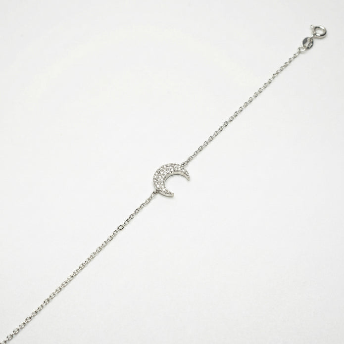 Moon Crest 925 Silver Bracelet
