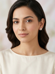 Nilo Crystal Star Mother of Pearl Stud Earrings