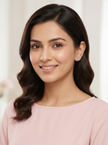 Nilo Crescent Crystal Stud Earrings