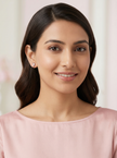 Nilo Crystal Baby Footprint Stud Earrings