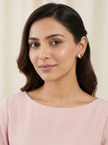 Nilo Half-Tone Heart Stud Earrings