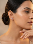 925 Minimal Heart Circle Studs