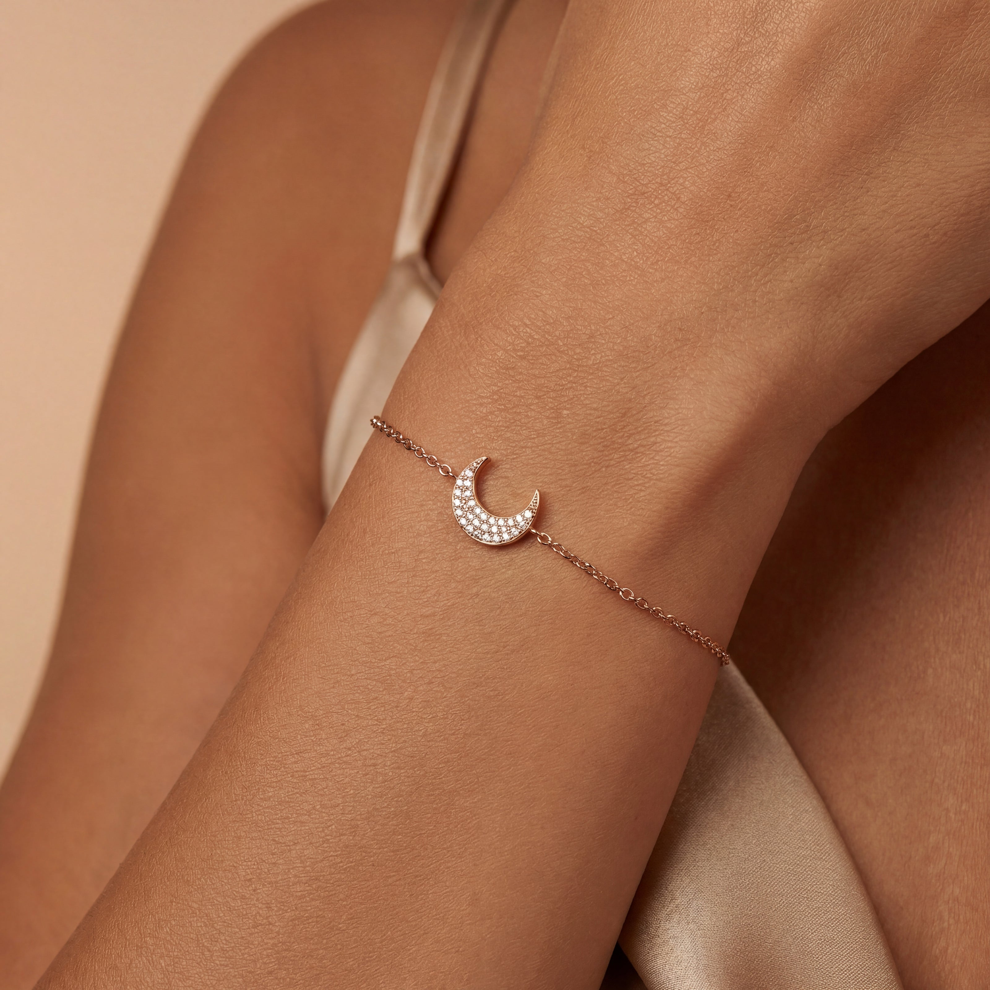 Moon Crest 925 Silver Bracelet